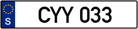 Trailer License Plate